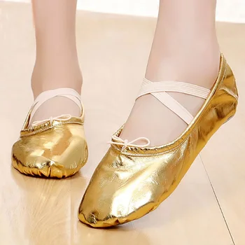 USHINE profesjonalne nowe złote srebrny korpus kształtujący trening klapki jogi siłownia brzuch buty robiť tańca baletowego dzieci