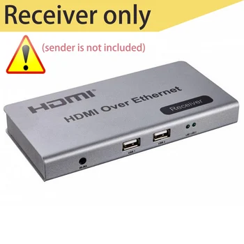 USB HDMI KVM extender prostredníctvom cat5e/6 kábla až 120M TCP&IP v súlade jeden mnohých režim podporovaný