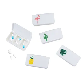 1PCS Prenosné 3 Grid Pilulku Box Úložný Box Mini Tabletky Box Nádoba Zásobník make-up, Šperky Box
