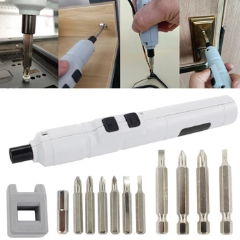 Mini Elektrický Skrutkovač USB Nabíjanie Prenosných skrutkovača Bezšnúrových elektrických Skrutkovač, Vrták, Magnetické skrutkovača Súbor Opravy