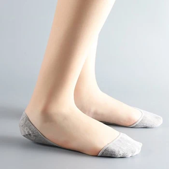 Dámske Pohodlné No Show Ponožky Non Slip Elastický Neviditeľný Loď Ponožky Priedušná Low Cut Členok Ponožky Ženy Tenké Ponožky Vysokým Podpätkom Ponožky
