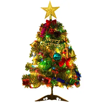 DIY Mini Vianočný Stromček Svetlo Led Reťazec Svetlo Žiariace Ploche Dekorácie Nočné Svetlo na Vianoce Slávnostné Strany Domáce Dekorácie