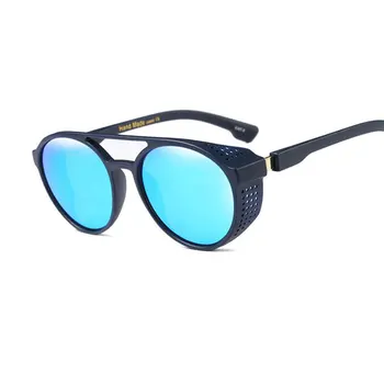 Vysoko Módne Kvality Muži Okuliare Ženy Kolo Jasné Značky dizajnér Retro Slnečné okuliare UV400 Zrkadlo Okuliare Muž