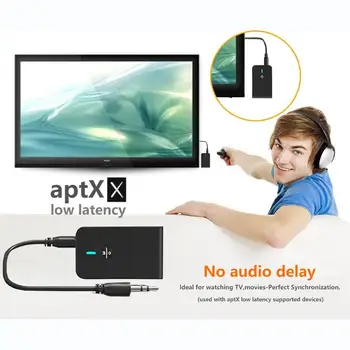 Hot Predaj Bluetooth Adaptér Delikátny Dizajn Bluetooth 5.0 Adaptér 3,5 mm Audio Prijímač, Vysielač Podpora pre Android iOS