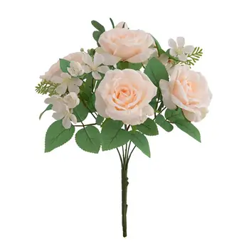 7 Vedúci Rose Simulácia Domov Umelý Kvet Svadobné Fotografie Rekvizity Dekorácie Kvetinové Kytice Svadobné Home Party Dekorácie