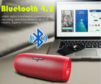 HORLIVEC S8 Prenosný Reproduktor Tvrdý Ovládanie Bluetooth Reproduktory HiFi 3D Stereo Bezdrôtový Subwoofer Podpora TF Kariet AUX