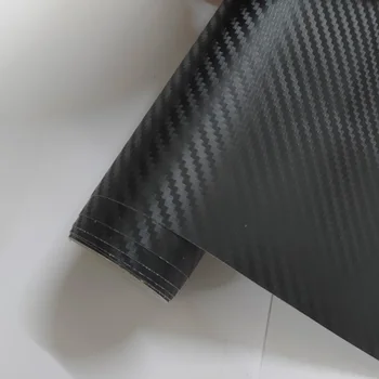 152 cm x 50 cm 3D Carbon Fiber Vinyl Film Nálepky Nepremokavé DIY Auto Styling Zábal Auto Dekorácie