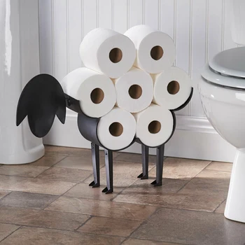 Ovce Dekoratívne Toaletného Papiera Držiak - Voľne Stojace Kúpeľňa Tkaniva Skladovanie