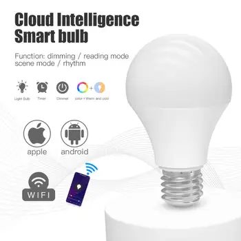 15W WiFi Smart Home Žiarovky B22 E27 LED RGB Lampa Pracovať S Alexa/Domovská stránka Google 85-265V RGB+Biela Stmievateľné Časovač Funkcia Bulb