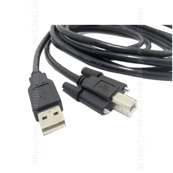 USB 2.0 1M 1,5 M 3 M 5 M, Zadajte do USB B dátum Kábel Kábel s otvory pre Skrutky Konektor Pre Tlačiarne Pevného disku okno Skenera HUB 10 FT