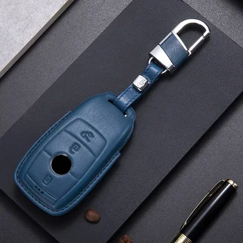 Originálne Kožené Kľúča Vozidla Kryt puzdro pre Mercedes benz W177 W205 W213 W222 2018 C S GLS Trieda E trieda chrániť kľúč, taška