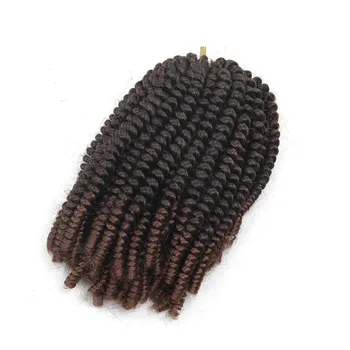 EUNICEHAIR Jar Twist Syntetické Pletenie Vlasy pre Africké Sieťky, Háčkovanie Rozšírenia Krátke 8 cm Načechraný Nubian Zvraty