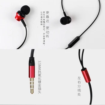 Qijiagu 10PCS Čerstvé univeral Verzia Slúchadlá In-Ear 3,5 mm Farebné Slúchadlá S Mikrofónom Slúchadlá