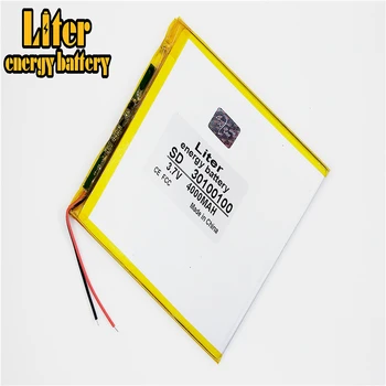 Liter energie batérie najlepšie 3,7 V lítium-polymérová batéria 30100100 4000MAH mobile power DIY tablet