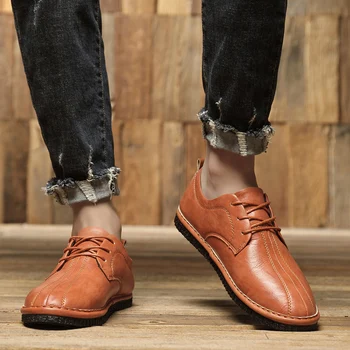 Zapatillas informales 2020 Ležérne pánske pre originálne mužov jeseň cuero mens sapato mužov hombre klasické formálne obuvi para masculino