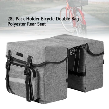 28 L Kôš Pack Zadné Sedadlo Bicykla Double Bag Príslušenstvo Mountain Road Bike Nepremokavé Držiteľ Polyester Dopravcu Skladovanie Sedlo