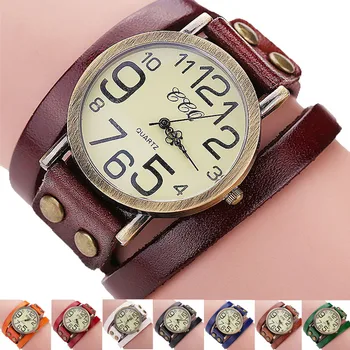 CCQ Luxusné Značky dámske Hodinky Vintage Krava Kožený Náramok Hodiniek Mužov Náramkové hodinky Dámske Šaty Quartz Hodinky reloj 2018 #N05