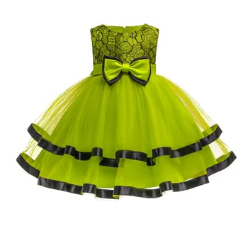 2020 nové módne detské oblečenie detské šaty čipky farby zodpovedajúce dievčatá princezná