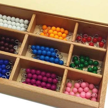 Deti Hračky Montessori Materiálmi Vzdelávacie Drevená Hračka Farebné Checker Rada Korálky Matematika Hračky V Ranom Detstve Predškolského Vzdelávania