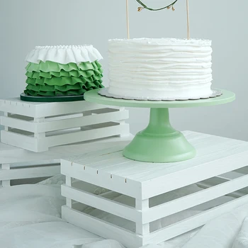 Drevo úložný stojan svadobnú tortu tabuľka dodávateľa fondant tortu displej nástroje domáce dekorácie drevený rám Scenérie rekvizity