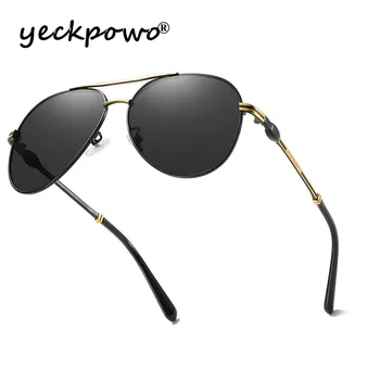Yeckpowo mužov slnečné okuliare UV400 polarizované 2020 retro slnečné okuliare pánske slnečné okuliare polarize mužský ročník pre cestovanie autom