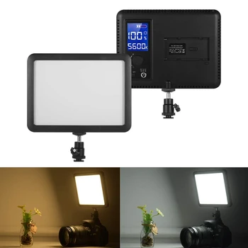 Wy-160C Led Video Svetlo Panel Fotografie Vyplniť Lampa 3300K-5600K Nastaviteľná Teplota Farieb Stmievateľné s Lcd Dis