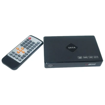 TV Media Player, Full HD 1080P Digitálny Multimediálny Prehrávač SATA Pevný Disk Prehrávač ,Podporuje HDMI, VGA, MMC Kartu