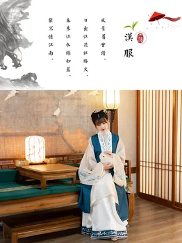 2020 Nových Prírastkov Čínsky vintage AODai tradičné dynastie Ming Cisárovná Hanfu 3 kusy pomerne dobrú kvalitu na vysokej úrovni pre ženy