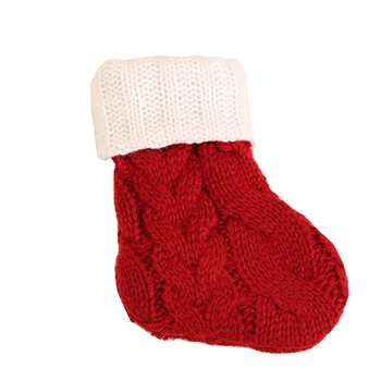 Vianočné ponožky pre darčekové Dekorácie Domov, Osadenie Mini Ponožka Santa Claus Candy Darčeková Taška Vianočný Strom