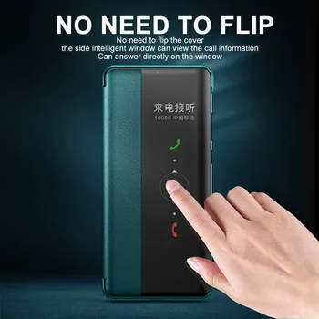 Flip Cover Kožené Telefón puzdro Na Huawei P40 Pro Vysoko Kvalitnej PU Kože Zadný Kryt Pre P 40 Pro Smart Spánku Prebudiť Capa Taška