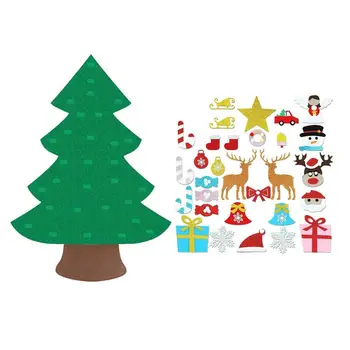2020 DIY Vianočný Stromček Cítil Handričkou Vianočné Dekorácie, detský detský Ručný Diy Vianočné Ozdoby pre Deti Nový Rok Darček