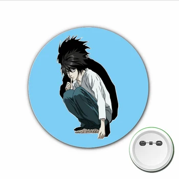 1pcs Japonskom anime Death Note, Cosplay Odznak Vrah Yagami Cartoon Brošňa Kolíky pre Batohy tašky, Odznaky Tlačidlo Oblečenie, Príslušenstvo