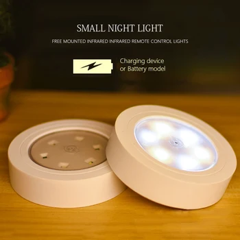 Tlačidlo Prepnúť LED Noc Lightt Batérie Powered Nočné lampy, Skrine, Šatník, Schodisko, Chodba, Osvetlenie, Detská spálňa Nástenné svietidlo