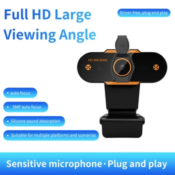 USB 2.0 Počítač PC Webová Kamera Online Videa v kvalite 1080P HD - Webkamera s Mikrofónom M76A