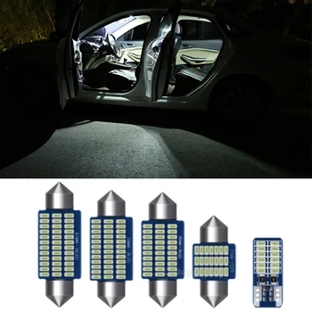 11pcs bez Chýb Canbus LED Žiarovky Interiéru, špz Čítanie Mapy Dome Light Kit Pre Škoda Rapid NA2 2011-2018