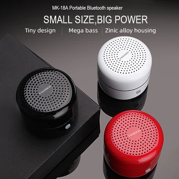 FineBlue MK-18 Mini Bezdrôtový Reproduktor Bluetooth Reproduktory Mega Bass, Bezdrôtové Stereo Hudby Prenosný Reproduktor rádio