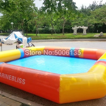 6*6m 0,9 mm pvc plachta vonkajšie gumy rodiny dospelých plastové, nafukovacie bazén,skladanie nad zemou bazén