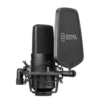 BOYA M800 Profesionálne Veľké Mikrofón Low-cut Filter, Cardioid Kondenzátora Mikrofón pre Live nahrávanie video studio Vlog Video kamera