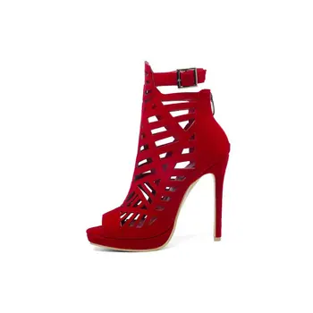 ZawsThia 2020 lete halloween vystrihnúť típat prst platformu topánky sexy párty žena, gladiator sandále ženy čerpadlá topánky veľká veľkosť 33-52