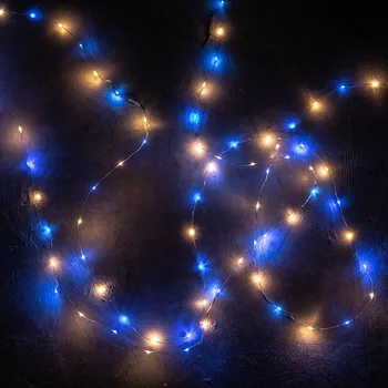 100M 1000 LED Strieborného Drôtu Víla string Svetlá Wateproof Zapojte Adaptér pre Strom Vonkajšie Vianočné Dovolenku svadobné Dekorácie JQ