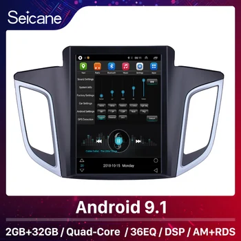 Seicane Android 9.1 9.7 palca autorádia pre Hyundai IX25 GPS Navigácie Hráč Wifi hudby, USB, AUX podporu DVR OBD2 SWC