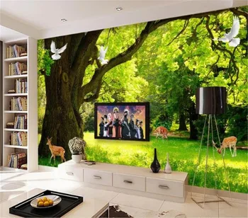 Vlastné Akúkoľvek Veľkosť 3d Tapety HD Moderný Jednoduchý Lese Linglu Scenérie 3D Indoor TV joj, Nástenné Dekorácie, Nástenné Tapety