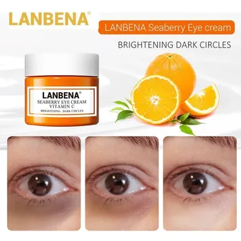 LANBENA Vitamín C Očný Krém Hroznový Oči Sérum Kyseliny Hyalurónovej Hydratačné Anti-wrinkle Proti Starnutiu Nestarnúci temný Kruh 20 g