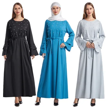 Eid Mubarak Abaya Dubaj Turecko Moslimskou Kimono Abayas pre Ženy, turecké Šaty Marocký Kaftan Kaftane Hidžáb Oblečenie Islam Oblečenie