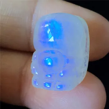 Ženy, Muži Náhrdelník Módne Crystal Pozastavenie Prívesok 18*13*10 mm AAAA Silné Modré Svetlo Pravé Prírodné Moonstone Prívesok