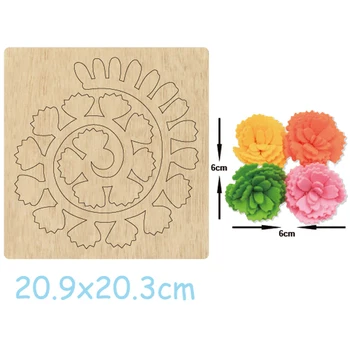 3D Kvet Jednoduché, aby sa Falošné Kvety Zomrie rezanie Dreva Pre DIY Kožené Handričkou Papier Plavidlá Bežné Nosenie Die Rezací Stroj na Trhu