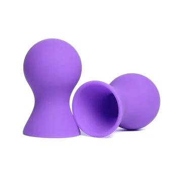 Bradavky prísavky silikónové masáž prsníka masér pre ženy, 1 pár non-jedovaté hračky