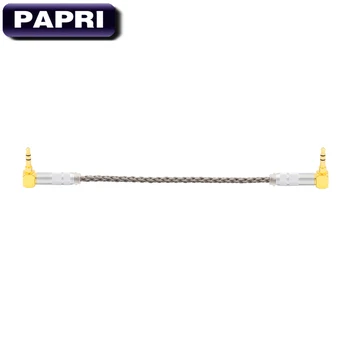 PAPRI DIY Audio Kábel PVC 99.99997% OCC pre Slúchadlá, Káble, 3.5 mm AUX Konektor Samec Samec 8 Jadier Ručné Line