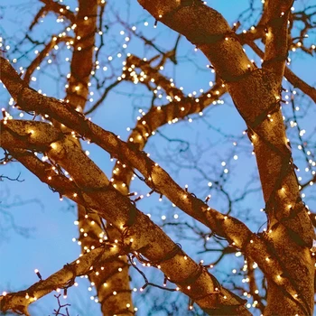 10M Exteriérový Vodotesný LED Víla String Svetlá Garland Vianočný Stromček, Svadba, Vianoce, Sviatok Svetiel Nový Rok Home Party Dekor 2021