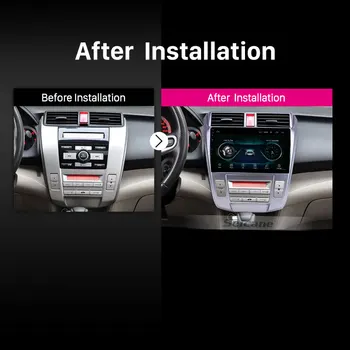 Seicane 10.1 palcový GPS autorádia Android 9.1 za obdobie 2008-2013 Honda City Auto A/C S HD Dotykový podporu Carplay Záložný fotoaparát